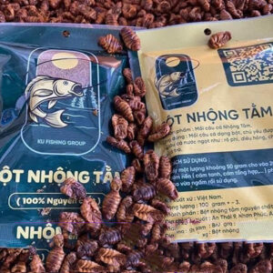 Bột nhộng tằm- Nguyên phụ liệu làm mồi câu cá
